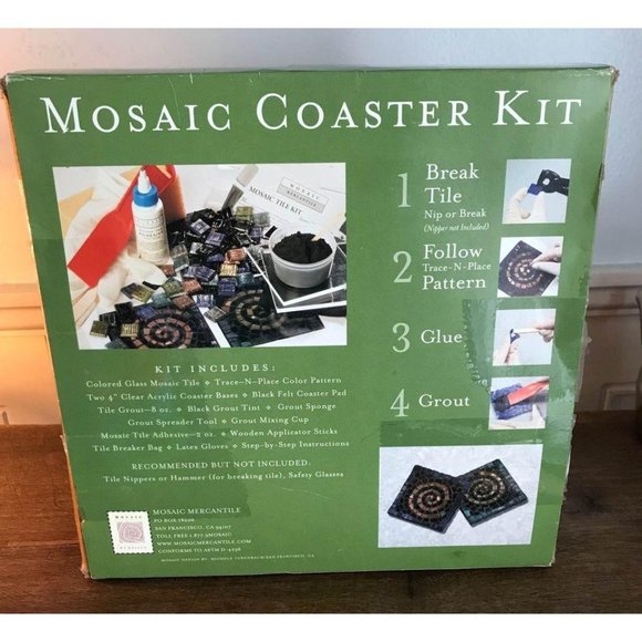 Mosaic Mercantile coaster kit (makes 2 coasters) - Picture 3 of 6